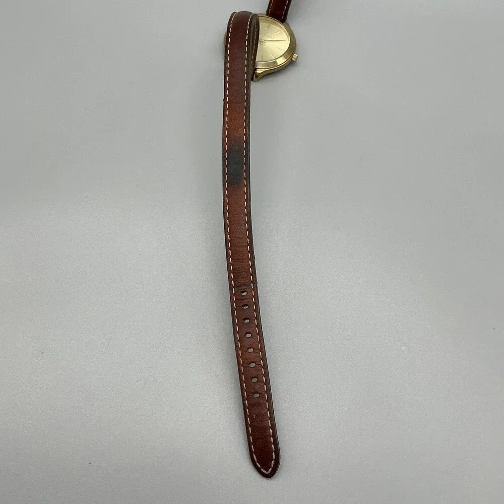 Michael Kors MK2256 Womens Watch 42mm Brown Leather Wrap Strap New Battery